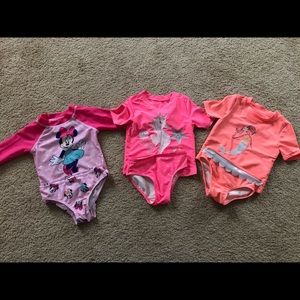 3 toddler girl size 2T bathing suits